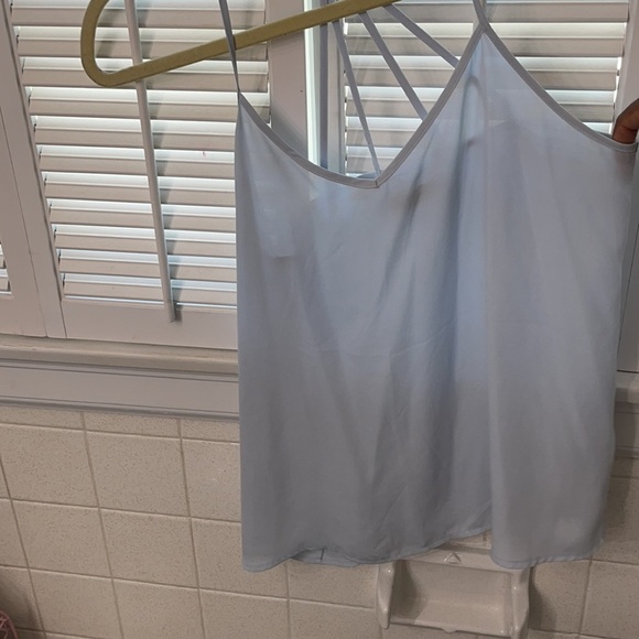 Abercrombie Fitch powder blue tank detail straps - Picture 2 of 4